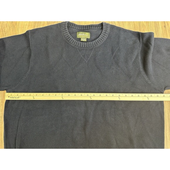 Eddie Bauer Sweater Mens XXL Tall Blue Knit Crewneck Pullover‎ Outdoors - Picture 3 of 14